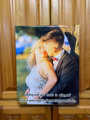 Print Your Own Image, Text, 20"x16" Wooden Framed Canvas - RazKen Gifts Shop