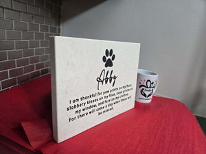 Custom Engraved Quartz Plaque - RazKen Gifts Shop