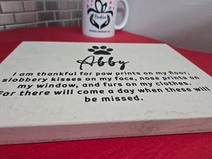 Custom Engraved Quartz Plaque - RazKen Gifts Shop