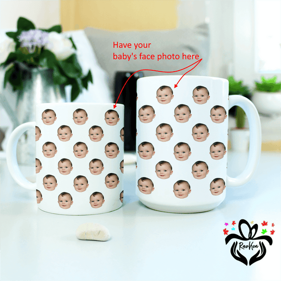 Personalized Multiple Baby Face Photo Gift Mug - RazKen Gifts Shop