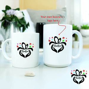 Print Your Own Logo, Have Your Own Logo, Company, Brand Logo, Coffee Mug - RazKen Gifts Shop
