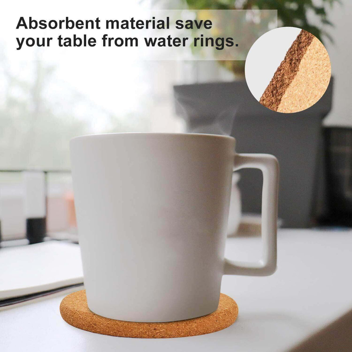 Coffee Natural Cork Coaster Set