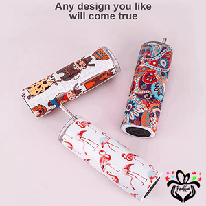 Personalized Your Own Design 20oz Stainless Steel Tumbler with Straw & Lid - RazKen Gifts Shop