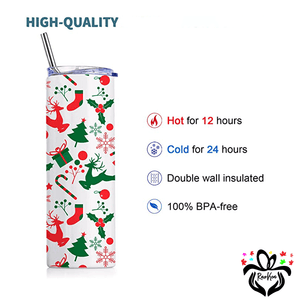 Personalized Your Own Design 20oz Stainless Steel Tumbler with Straw & Lid - RazKen Gifts Shop