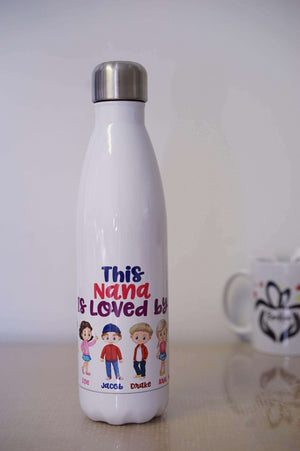 Personalized Photo Stainless Steel Coke Shaped 17oz Water Bottle - RazKen Gifts Shop