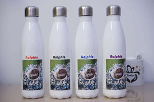 Personalized Photo Stainless Steel Coke Shaped 17oz Water Bottle - RazKen Gifts Shop