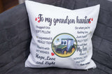 Custom Several Designs, Gift to Grandkids, I hugged This Soft Pillow - RazKen Gifts Shop