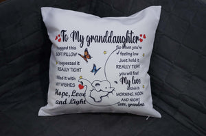 Custom Several Designs, Gift to Grandkids, I hugged This Soft Pillow - RazKen Gifts Shop