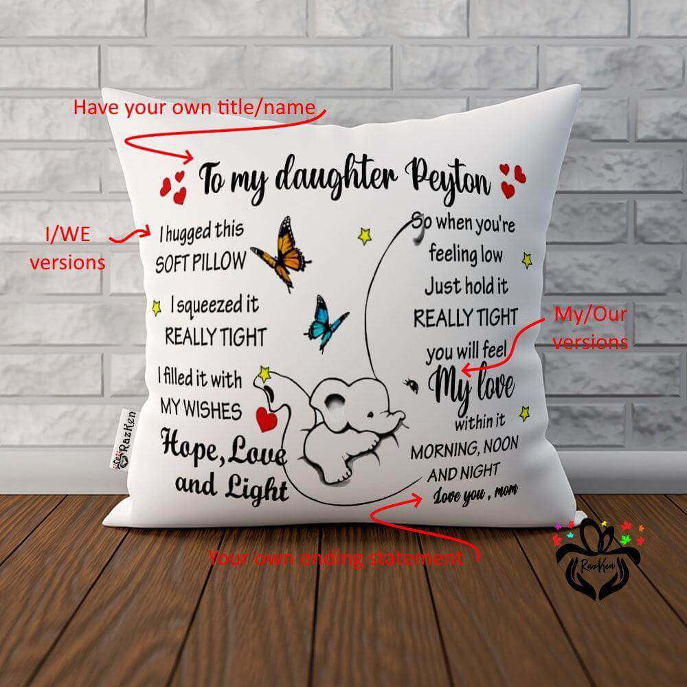 Customise your best sale own pillow