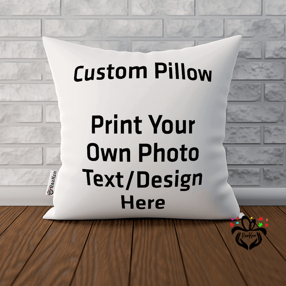 Custom Your Design, Photo, Image, Business Branding Pillow - RazKen Gifts Shop