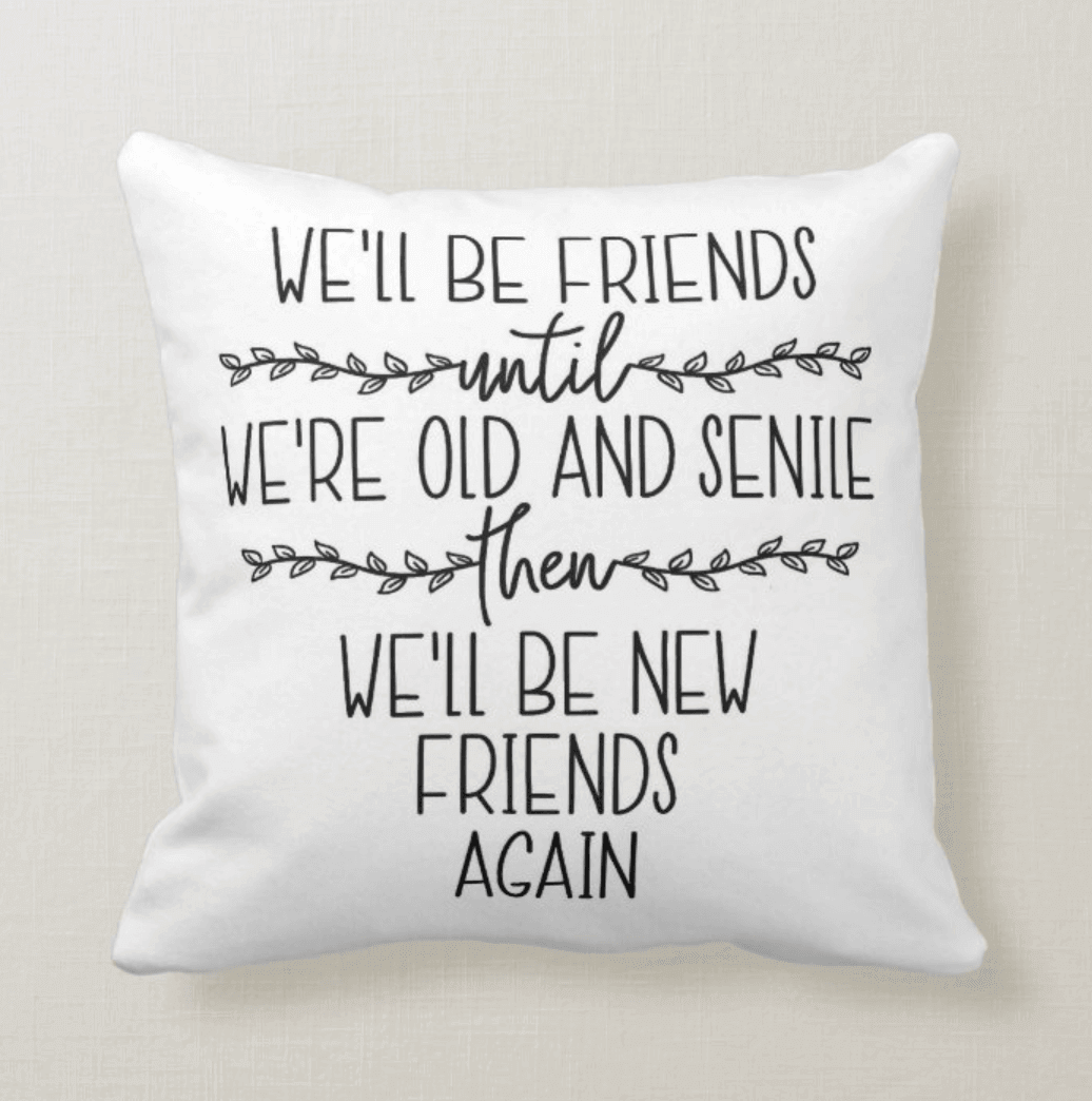 Friendship decorative hot sale pillow