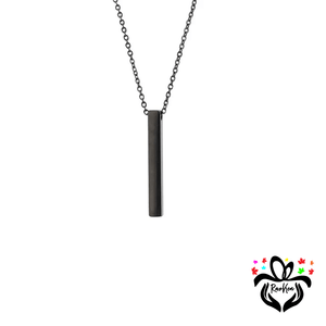 Custom Engraved 3D Vertical Bar Necklace - RazKen Gifts Shop