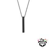 Custom Engraved 3D Vertical Bar Necklace