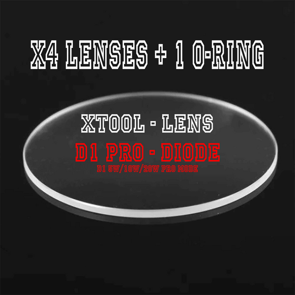Lenses for xTool D1 Pro Pack of 4 lenses - RazKen Gifts Shop