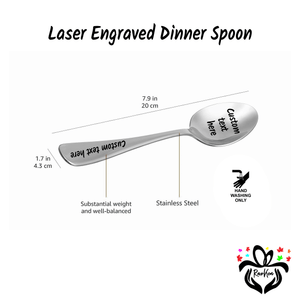 Custom Engraved Dinner Spoon - RazKen Gifts Shop