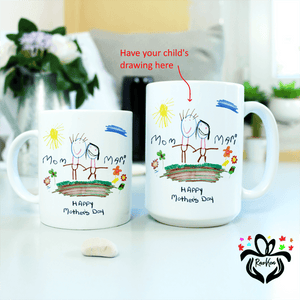 Your Child Drawing of Loved Ones Coffee Mug - RazKen Gifts Shop