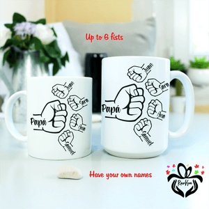 Custom Dad Fist Mug - RazKen Gifts Shop