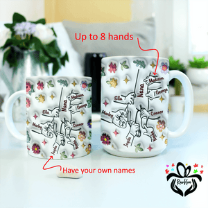 Family Personalized Custom 3D Inflated Effect Printed Mug - RazKen Gifts Shop