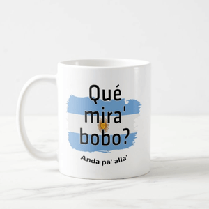 Que Mira' Bobo Anda Pa' Alla Messi World Cup Ceramic Mug - RazKen Gifts Shop