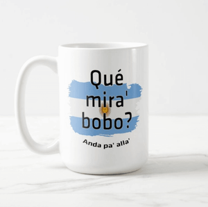 Que Mira' Bobo Anda Pa' Alla Messi World Cup Ceramic Mug - RazKen Gifts Shop