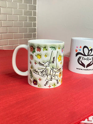 Family Personalized Custom 3D Inflated Effect Printed Mug - RazKen Gifts Shop