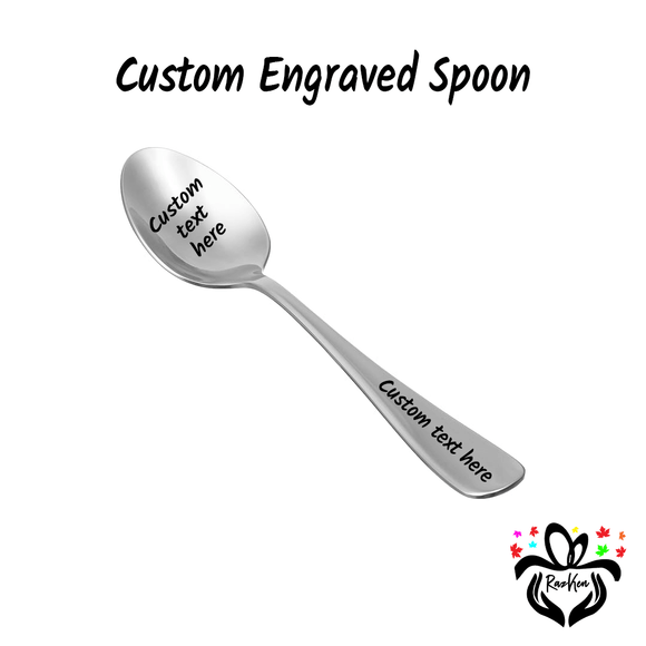 Custom Engraved Dinner Spoon - RazKen Gifts Shop
