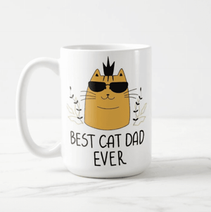 Best Cat Dad Ever, Cat Lovers, Cat Owner, Gift for Cat Father Coffee Mug - RazKen Gifts Shop