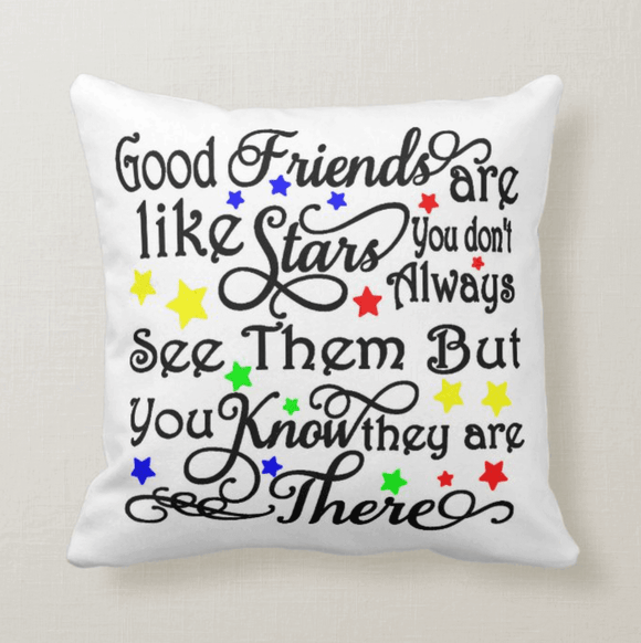 Best Friends Are Like Stars You Don't See Them, Besties, Best Friend Gift Cushion Pillow - RazKen Gifts Shop