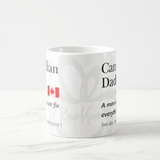 Canadian Dad a Man Who Can Fix Everything, Fathers Day Coffee Mug - RazKen Gifts Shop