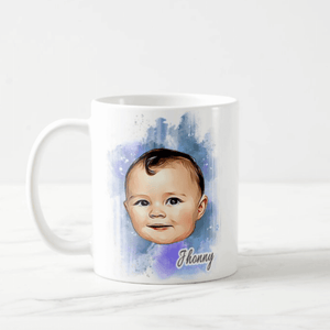 Custom Baby Mug, Baby Photo, Parents Coffee Mug, Baby Coffee Mug, Custom Artistic Effects Mug - RazKen Gifts Shop