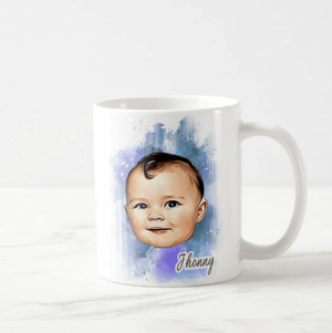 Custom Baby Mug, Baby Photo, Parents Coffee Mug, Baby Coffee Mug, Custom Artistic Effects Mug - RazKen Gifts Shop