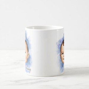 Custom Baby Mug, Baby Photo, Parents Coffee Mug, Baby Coffee Mug, Custom Artistic Effects Mug - RazKen Gifts Shop