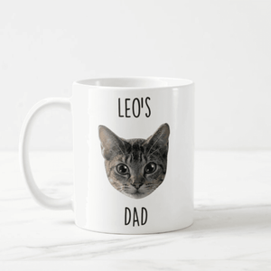 Personalized Cat Face Mug, Cat Face, Custom Cat Mug, Gift for Cat Lover, Cat Owner Mug - RazKen Gifts Shop