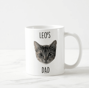 Personalized Cat Face Mug, Cat Face, Custom Cat Mug, Gift for Cat Lover, Cat Owner Mug - RazKen Gifts Shop