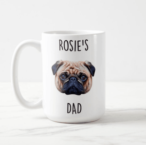 Personalized Dog Face Mug, Dog Face, Custom Dog Mug, Gift for Dog Lover, Dog Owner Mug - RazKen Gifts Shop