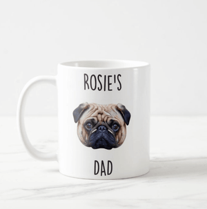 Personalized Dog Face Mug, Dog Face, Custom Dog Mug, Gift for Dog Lover, Dog Owner Mug - RazKen Gifts Shop