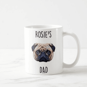 Personalized Dog Face Mug, Dog Face, Custom Dog Mug, Gift for Dog Lover, Dog Owner Mug - RazKen Gifts Shop