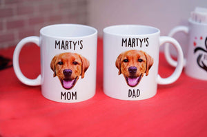 Personalized Dog Face Mug, Dog Face, Custom Dog Mug, Gift for Dog Lover, Dog Owner Mug - RazKen Gifts Shop