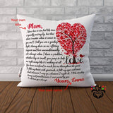 Personalized Gift For Mom, Mom Gift Mother Daughter Gift, Mother Thank You, Cushion Pillow - RazKen Gifts Shop