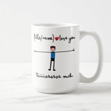 Personalized I Love You This Much Mother Daughter Father Son Have Your Own Name Title Mug - RazKen Gifts Shop