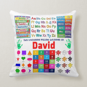 Custom Name Learning Pillow, Educational 1st/2nd Grade Learning Pillow For Children, Cushion Pillow - RazKen Gifts Shop