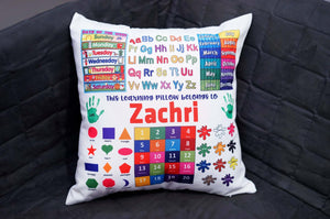 Custom Name Learning Pillow, Educational 1st/2nd Grade Learning Pillow For Children, Cushion Pillow - RazKen Gifts Shop