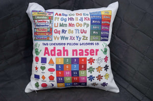 Custom Name Learning Pillow, Educational 1st/2nd Grade Learning Pillow For Children, Cushion Pillow - RazKen Gifts Shop