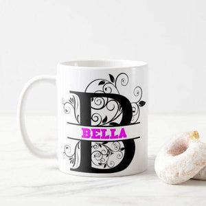 Name Split Alphabet Letters Personalized Have Your Own Name, Birthday Gift Mug - RazKen Gifts Shop