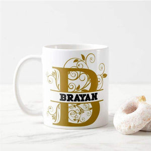 Name Split Alphabet Letters Personalized Have Your Own Name, Birthday Gift Mug - RazKen Gifts Shop