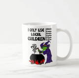 Personalized Children Names I Only Use local Children, Hocus Pocus, Mama Witch Coffee Mug - RazKen Gifts Shop