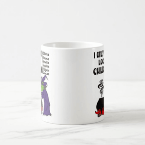 Personalized Children Names I Only Use local Children, Hocus Pocus, Mama Witch Coffee Mug - RazKen Gifts Shop