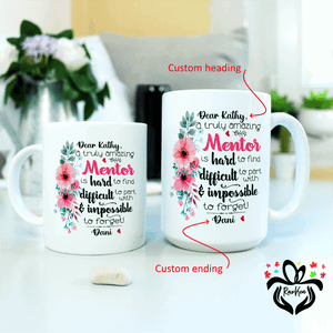 Custom Names Mentor Gift A Truly Great Mentor Mug Thank You Gift Mug - RazKen Gifts Shop