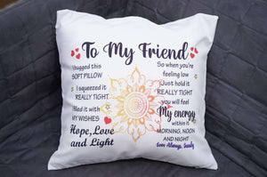 Custom Several Designs, Gift to Grandkids, I hugged This Soft Pillow - RazKen Gifts Shop