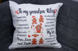Personalized Pillow To My Daughter, Son, Friend, Grandson, Dad, I hugged This Soft Pillow - RazKen Gifts Shop